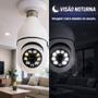 Imagem de Camera Segurança Panoramica Lampada E27 Wifi Espia Com Rastreio de Movimento