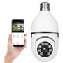 Imagem de Camera segurança Visao noturna wifi ip sem fio 360 com encaixe lampada bocal aplicativo