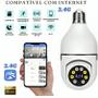 Imagem de Câmera Segurança Wifi Ip Sem Fio 360 Com Encaixe Lâmpada Bocal Aplicativo Full HD Visão - Bivolt