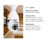 Imagem de Camera segurança wifi ip sem fio 360 encaixe lampada aplicativo yoosee visão noturna segurança E27