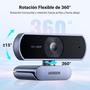 Imagem de Câmera Webcam UGREEN Full HD 1080P 30FPS USB PC 2 Microfone embutido Rotação 360 graus 2 megapixels