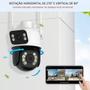 Imagem de Câmera WiFi Icsee com Duas Lentes, Zoom 4x Digital e Classificação IP66 Onvif
