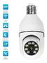 Imagem de Camera Wifi Ip Bocal E27 Hd Lampada Alarme Espiã Led Infra QUE GIRA - JT8177