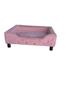 Imagem de Caminha Cama Para Cachorro Pet Luxo Com Pés - Rosa