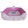 Imagem de Caminha de Gato Rosa Love Aveludado Cama Pet 60x60