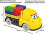 Imagem de Caminhão C/ 12 Blocos de Montar Brinquedo Infantil Educativo