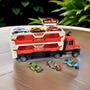 Imagem de Caminhao Catapulta com Lancador Toyking Vermelho com Branco com Luz Som Mini Carrinhos e Acessorios