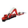 Imagem de Caminhao Catapulta com Lancador Toyking Vermelho com Branco com Luz Som Mini Carrinhos e Acessorios