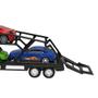Imagem de Caminhão Cegonha Brinquedo Infantil de Menino Cegonheiro Grande com 3 Carrinhos Dia das Crianças - Azul