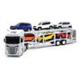 Imagem de Caminhão Cegonha Jeep Iveco S-Way Miniatura Infantil Criança Coleção Carrinhos Brinquedo Resistente