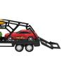 Imagem de Caminhão Cegonheira Modelo Grande Transporte 3 Carrinhos - Cor Vermelha