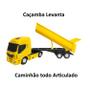 Imagem de Caminhão de Areia Caçamba Brinquedo Iveco Realista 40cm