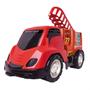 Imagem de Caminhao De Brinquedo Base Movel Bombeiro Com 2 Bonecos