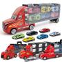 Imagem de Caminhão de Contêiner de Trator Grande para Crianças - Brinquedo com Carro de Liga