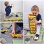 Imagem de Caminhão de Obra Brinquedo Fricção Obra 6 Carrinhos Divertimento Infantil