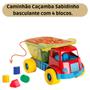 Imagem de Caminhão didatico sabidinho brinquedo infantil educativo com formas geométricas caçamba basculante