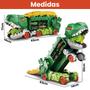 Imagem de Caminhão Dinossauro Pista de Carrinho Infantil Maleta para 18 Carrinhos