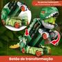 Imagem de Caminhão Dinossauro Pista de Carrinho Infantil Maleta para 18 Carrinhos