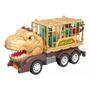 Imagem de Caminhão Dinotruck Tiranossauro Marrom a fricção com luz e som - Zippy Toys