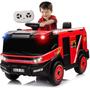 Imagem de Caminhão Eletrico de Bombeiro Zippy Toys 12V Vermelho Mangueira Controle