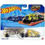 Imagem de Caminhão Hot Wheels - Fuel and Fire - Track Fleet - 1:64 - Mattel