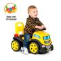 Imagem de Caminhão Infantil Andador Carrinho Menino Truck Ride On Montar Peças Blocks Cardoso Toys Bebê Amarelo Interativo