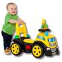 Imagem de Caminhão Infantil Andador Carrinho Menino Truck Ride On Montar Peças Blocks Cardoso Toys Bebê Amarelo Interativo