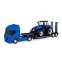 Imagem de Caminhão Iveco Hi-Way Plataforma C/ Trator New Holland T8 - Usual Brinquedos