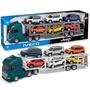 Imagem de Caminhão Iveco S Way Cegonha Com 6 Jeep Renegade Escala 1/30 Usual Brinquedos