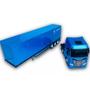Imagem de Caminhão Miniatura Iveco Carreta Bau S-WAY Azul Usual 618