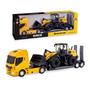 Imagem de Caminhão Plataforma com Carregadeira New Holland 1:26 Usual - Usual Brinq