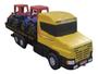Imagem de Caminhão Scania Com Tratores Kit 3 Peças Brinquedo Infantil