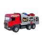 Imagem de Caminhão Super Cegonha com 4 Carrinhos Vermelho - 5058 - Magic Toys