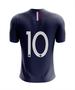 Imagem de Camisa 10 França Infantil Juvenil Masculina Camiseta Futebol Dry Fit Uv