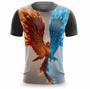 Imagem de Camisa 3D Fênix Estampada Camiseta Masculina Casual Digital