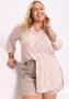 Imagem de Camisa Alongada Plus Size Com Gola Padre Lunender 49188