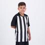 Imagem de Camisa Atlético Mineiro Comet Infantil Branca e Preta