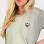 Camisa Atlético Mineiro Hovel Feminina Cinza - Braziline Imagem de Camisa Atlético Mineiro Hovel Feminina Cinza