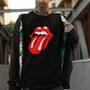 Imagem de Camisa Básica The Rolling Banda Mick Rock Jagger Logo Stones