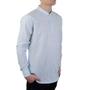 Imagem de Camisa Bata Masculina Ogochi ML Slim Azul Listrada - 00152