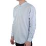 Imagem de Camisa Bata Masculina Ogochi ML Slim Azul Listrada - 00152