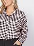 Imagem de Camisa Blusa Festa Junina Moda Plus Size Xadrez Manga Longa