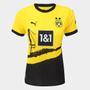 Imagem de Camisa Borussia Dortmund Home 23/24 s/nº Torcedor Puma Feminina