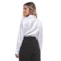 Imagem de Camisa Botão Clássica Feminina Cetim Toque de Seda
