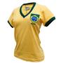 Imagem de Camisa Brasil Algodão Amarela - Feminina