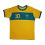 Imagem de Camisa Brasil Faixa Liga Retrô Infantil  Amarela 12