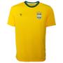 Imagem de Camisa Brasil Super Bola Fan Adulto S/numero Amarelo