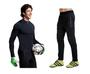 Imagem de Camisa Calça Goleiro Kit Futebol Futsal Society Compressão Preto Slim Original Kanxa