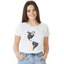 Imagem de Camisa Camiseta BabyLook Feminina T-shirt 100% Algodão Mapa mundo Países Cidades