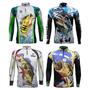 Imagem de Camisa Camiseta Blusa de Pesca  Kit Tucunaré com 4 peças com Proteção Solar UV50